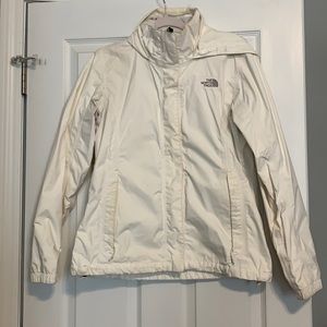 White NorthFace Rain Coat